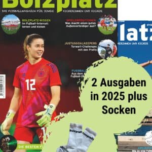 Bolzplatz 2025 (2 Ausgaben plus 1 Paar Bolzplatz-Socken)