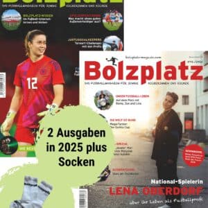 Bolzplatz 2025 (2 Ausgaben) plus Bolzplatz-Socken